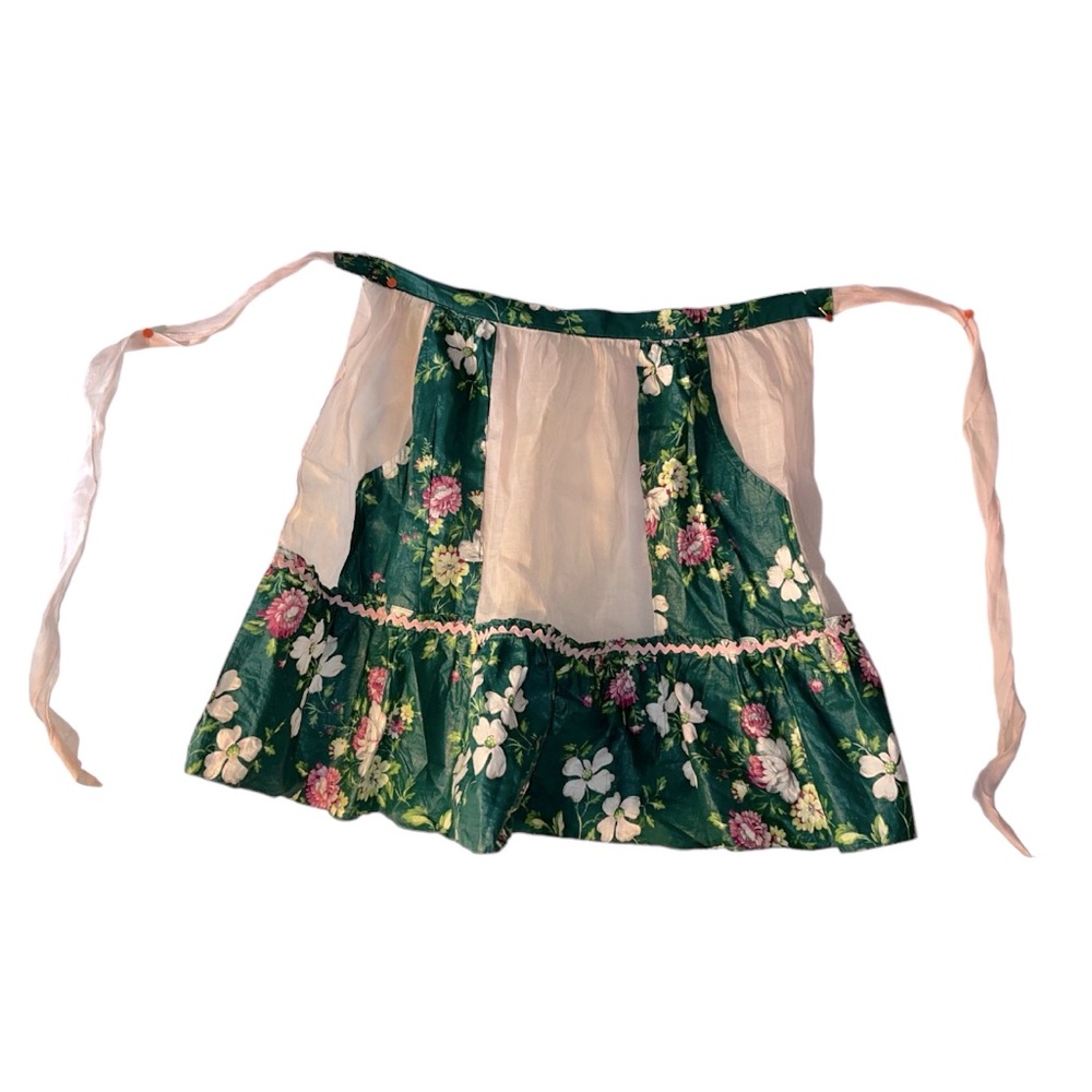 Vintage Handmade Floral Apron